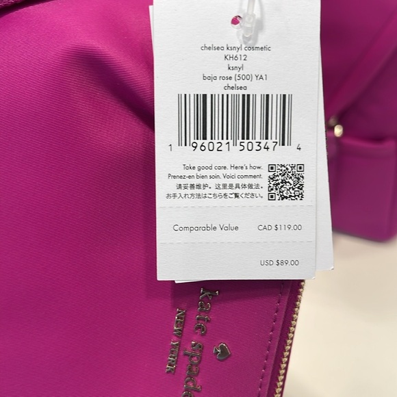 Kate Spade Chelsea Nylon Cosmetic Bag
Baja Rose
NWT - Picture 9 of 16